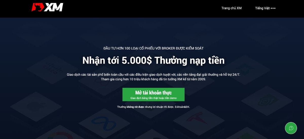 sàn giao dịch chỉ số uy tín