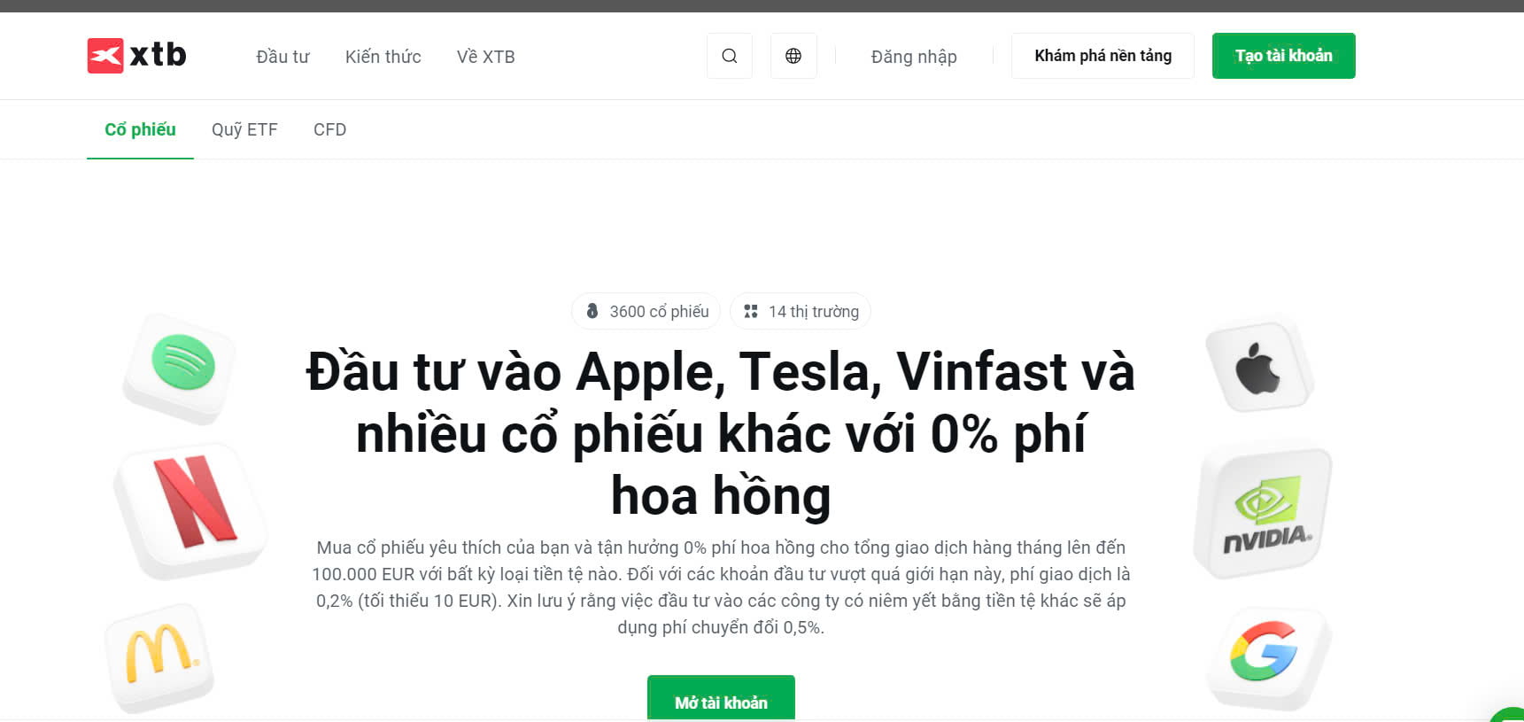 Mua cổ phiếu Apple đơn giản tại sàn XTB giúp nhà đầu tư Việt dễ dàng tiếp cận cổ phiếu tiềm năng